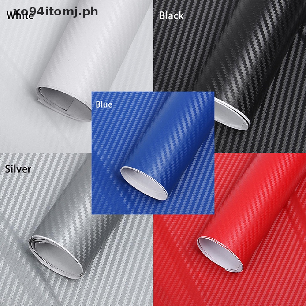 TOMJ 3D Carbon Fiber Vinyl Car Wrap Sheet Roll Film Sticker Decal