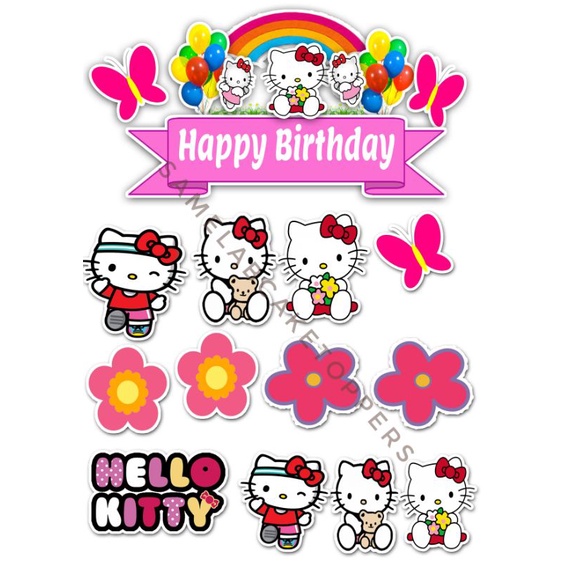 HELLO KITTY CAKE TOPPER SET | Shopee Philippines