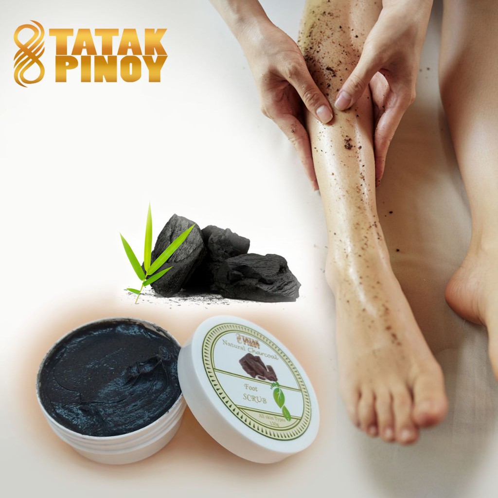TATAK PINOY Natural Charcoal Foot Scrub Skincare Ultra Hydrating and