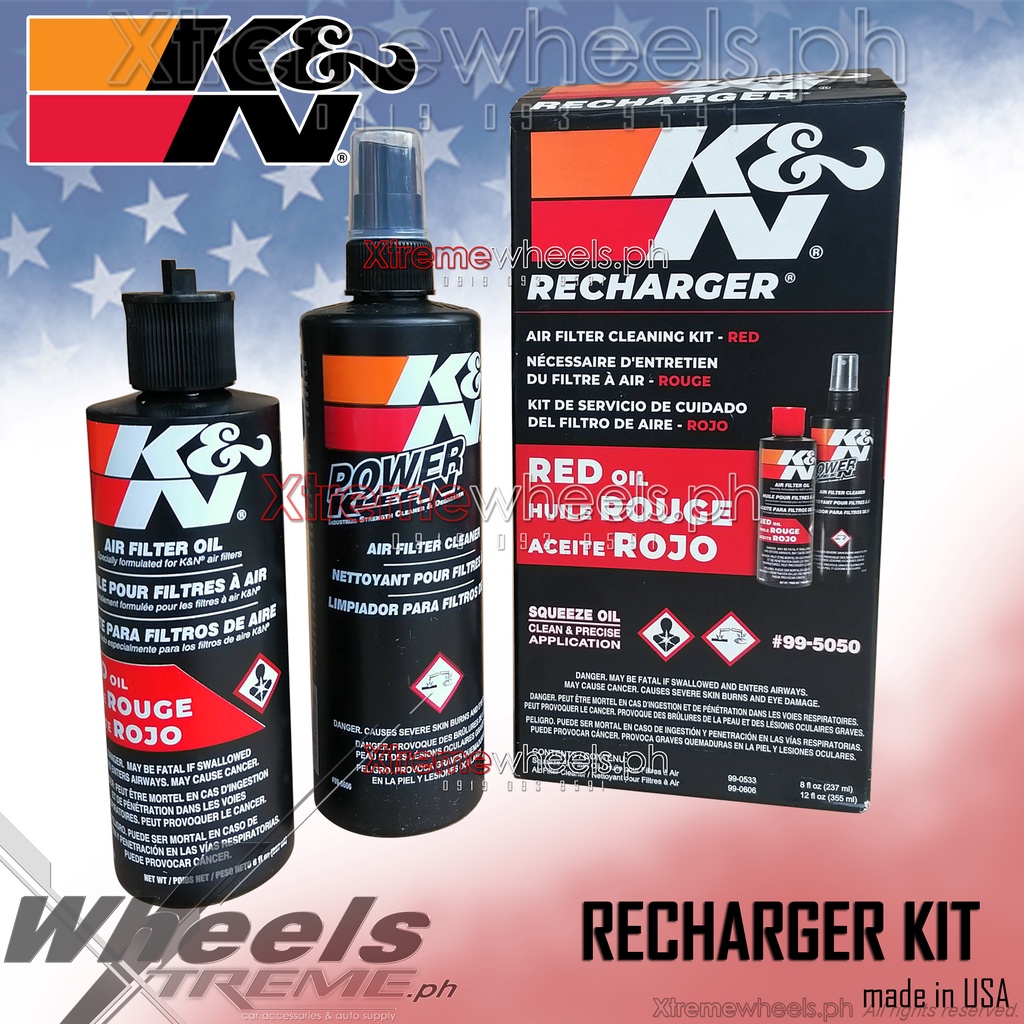 ( 995050 ) K&N K and N Recharger Kit For Air Filter New Packaging