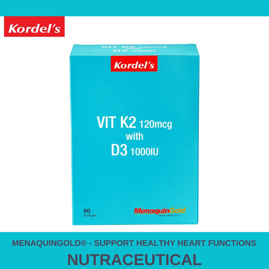 KORDEL'S VIT K2 120MCG WITH D3 1000IU SOFTGEL (60S) Shopee Philippines