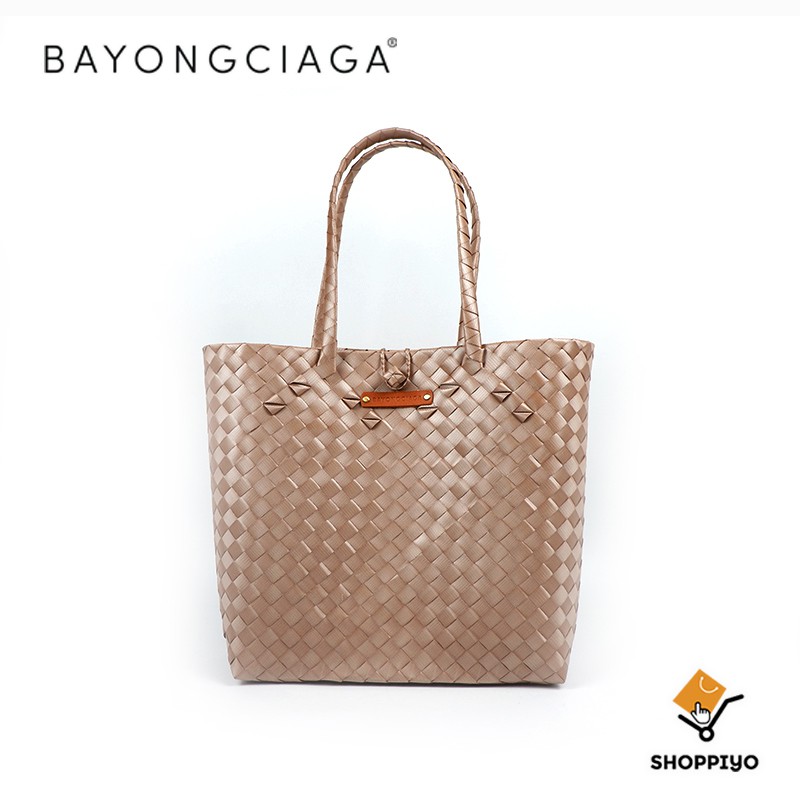 Bayongciaga Go Luxe No Zipper Shoulder Top Handle Tote Bayong Bag