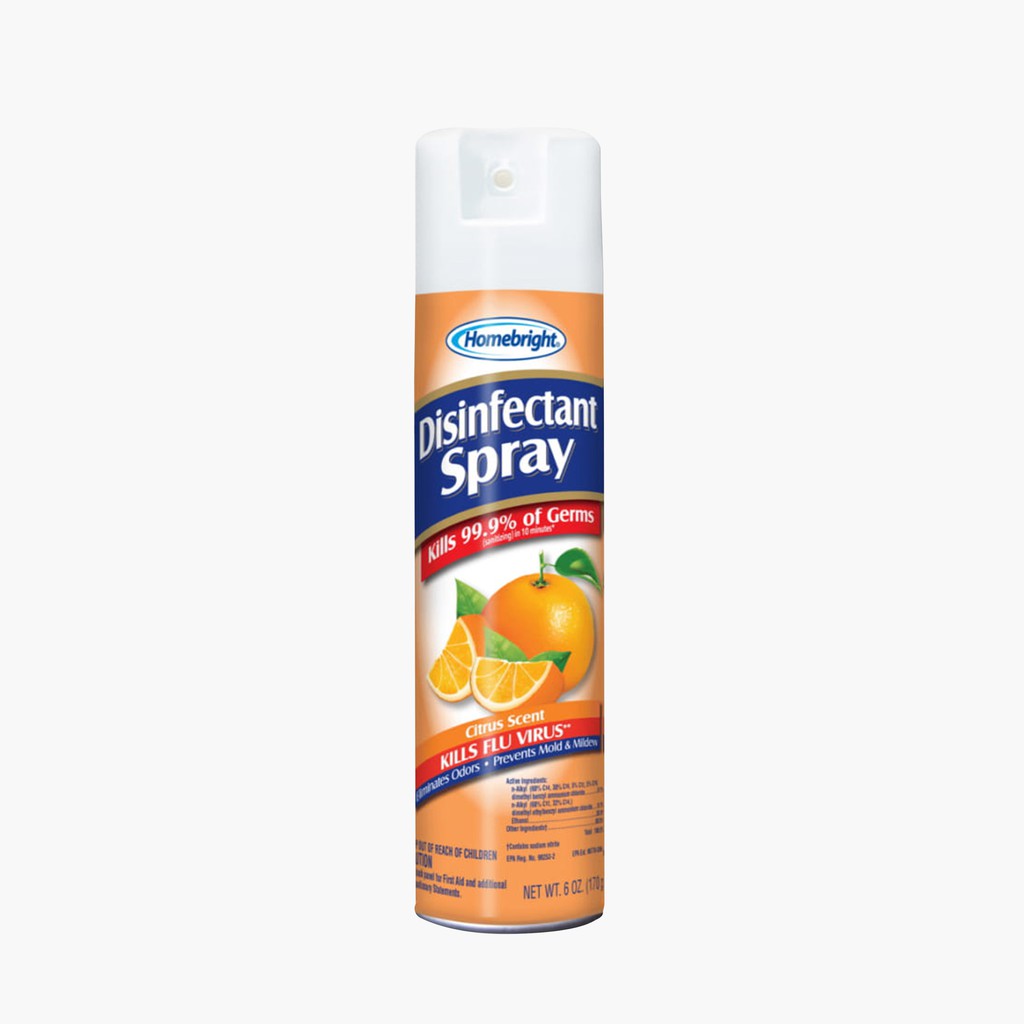Homebright Disinfectant Spray Citrus Scent 177.4mL Shopee Philippines