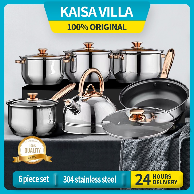 Kaisa Villa cookwar set caserole set kitchenwares stainless cookware