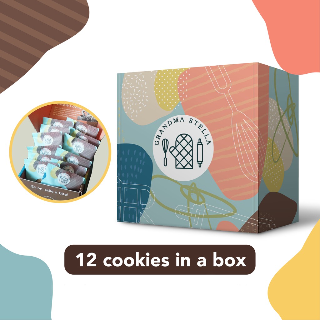Grandma Stella Cookies Gift Box(12 cookies, each cookie individually