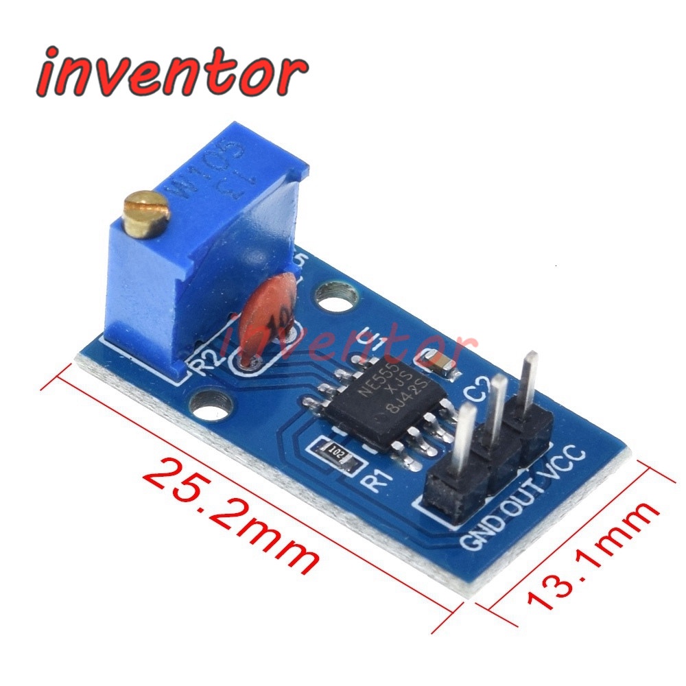 DC 5V12V NE555 Adjustable Frequency Pulse Generator Module Single
