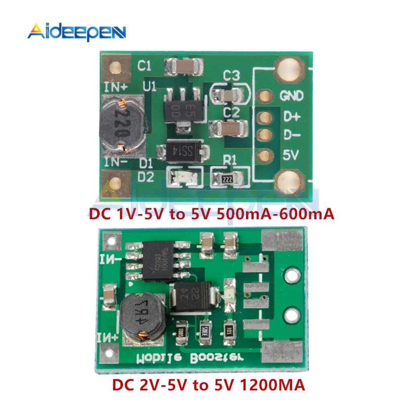 Mini DCDC Boost Converter Step Up Module Board 1V/2V5V to 5V 500mA