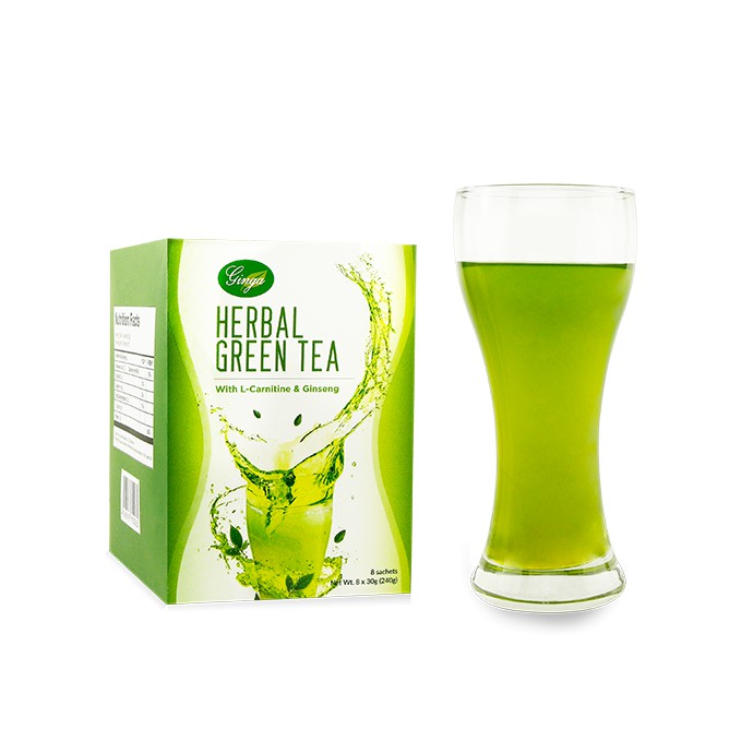Ginga Herbal Green Tea with LCarnitine and Ginseng Shopee Philippines