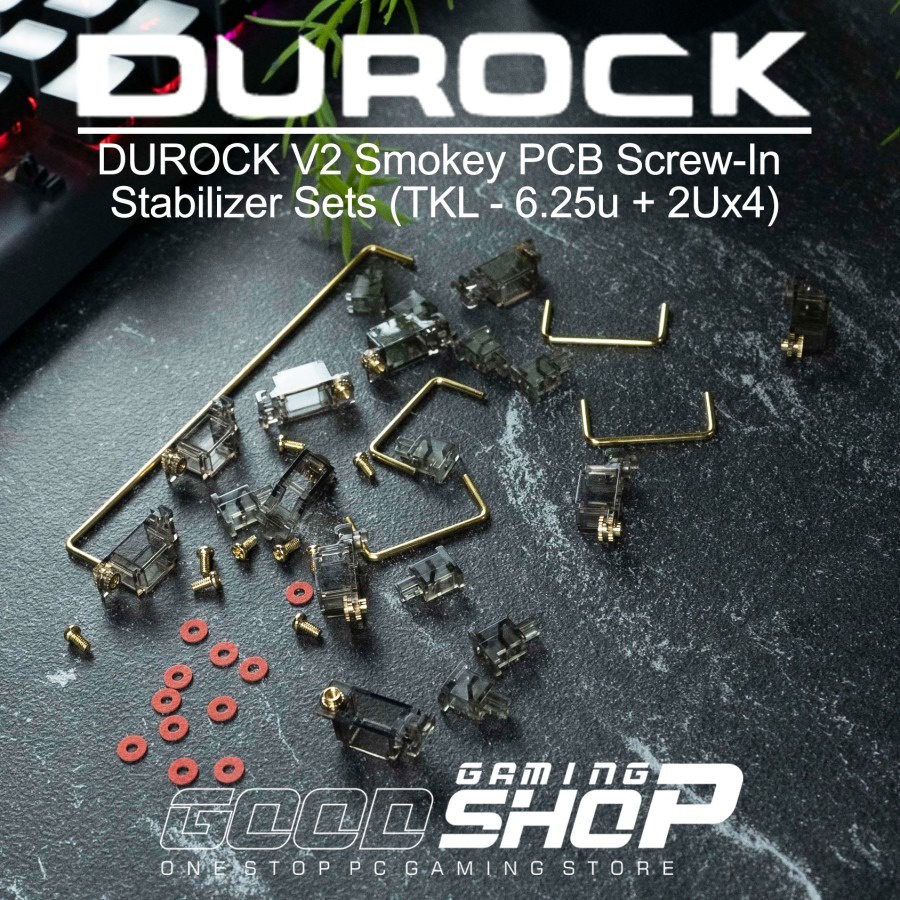 Durock V2 Smokey PCB ScrewIn Stabilizer Sets / Durock Stabilizer TKL