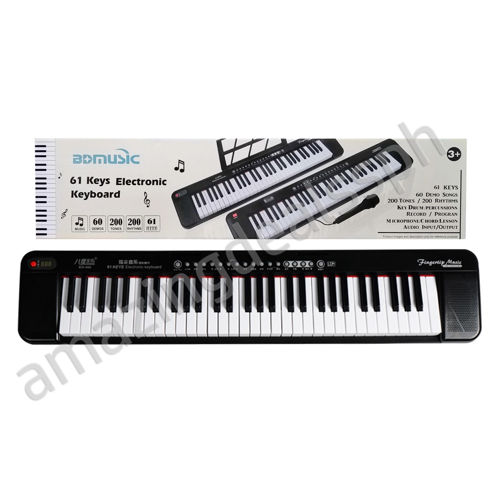 BD668 BDMUSIC 61 Keys Electronic Keyboard/Piano Shopee Philippines