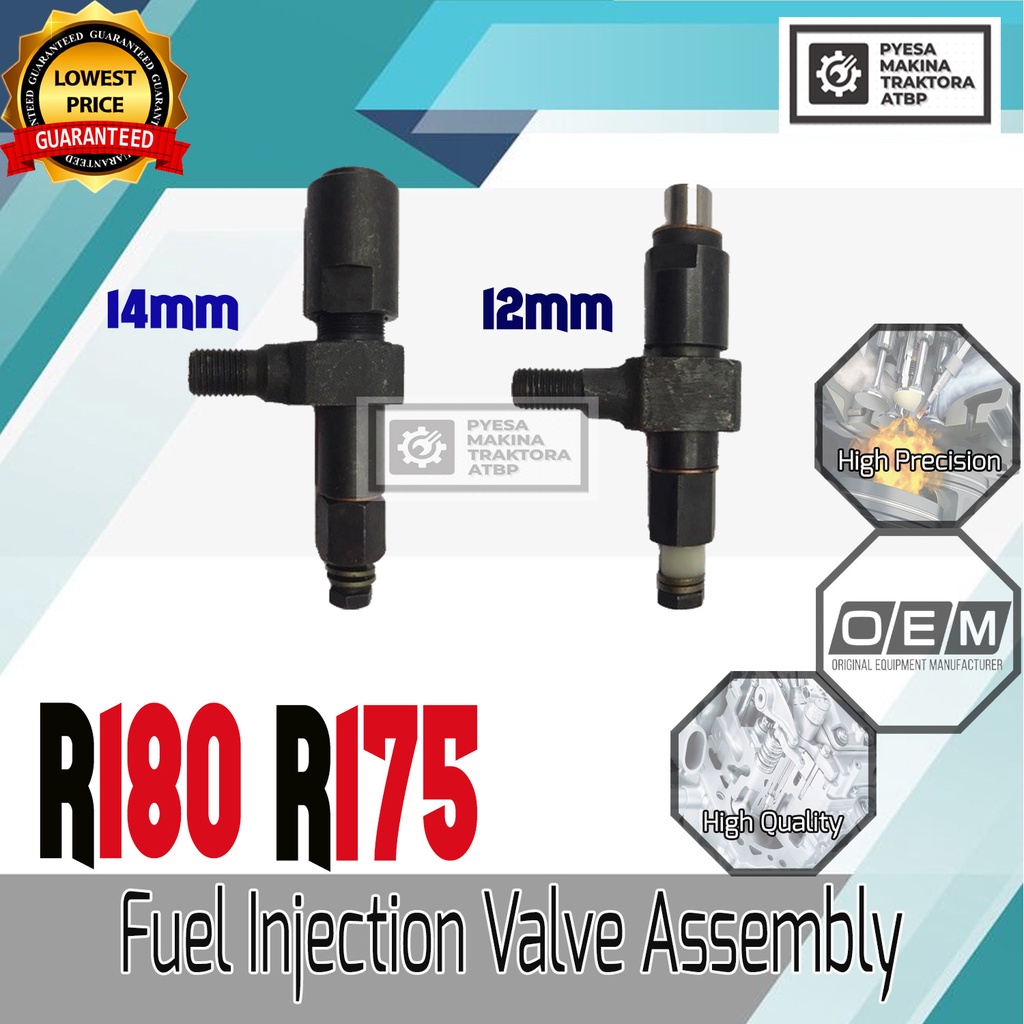 Fuel Injection Injector Valve Assembly Assy for R180 R175 12mm 14mm