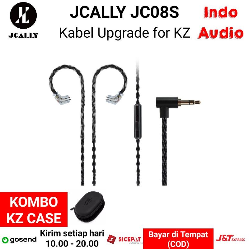 Jcally JC08S WITH MIC UPGRADE Cable for KZ ZSN Pro X KZ DQ6 KZ EDX Pro