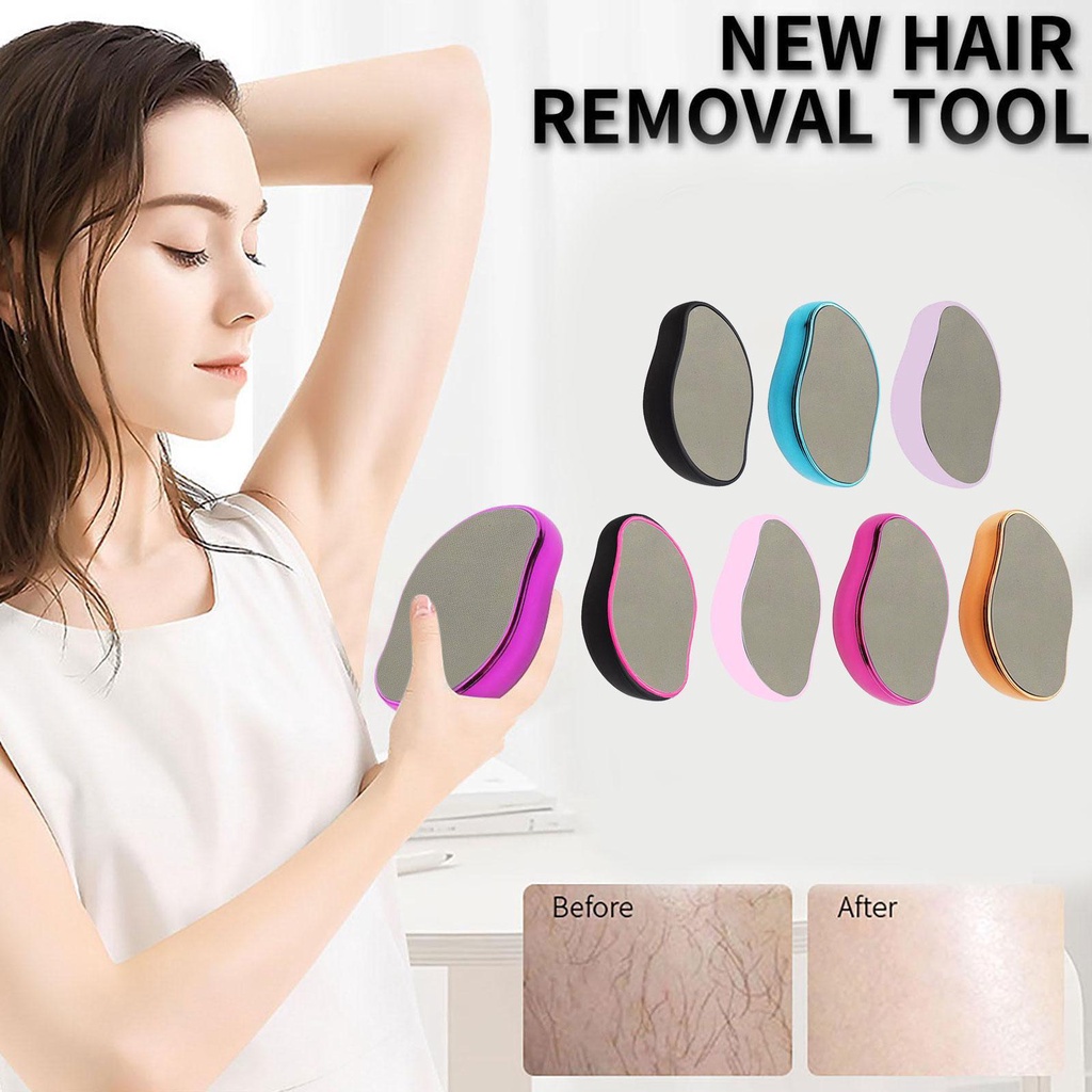 8 Colors Crystal Hair Eraser Remover Depilatore Indolore Bleame Glass