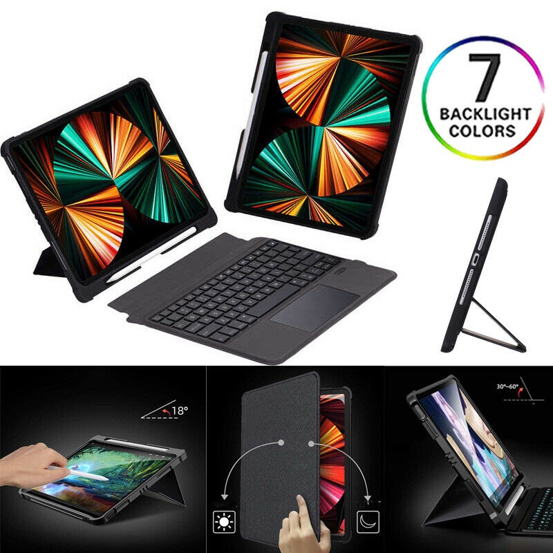 For iPad Pro 11 inch 2018 2020 2021 Backlight Wireless Bluetooth