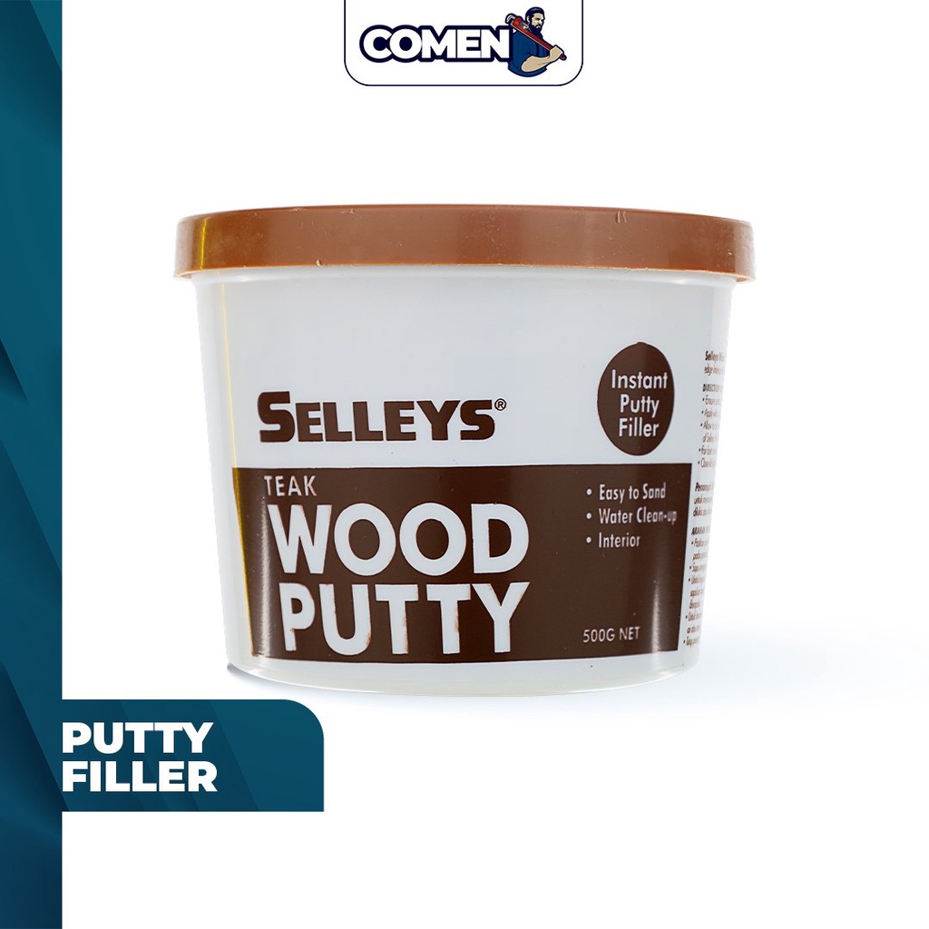 SELLEYS Wood Putty Teak 500G Wood Timber Filler Filling Repair Crack