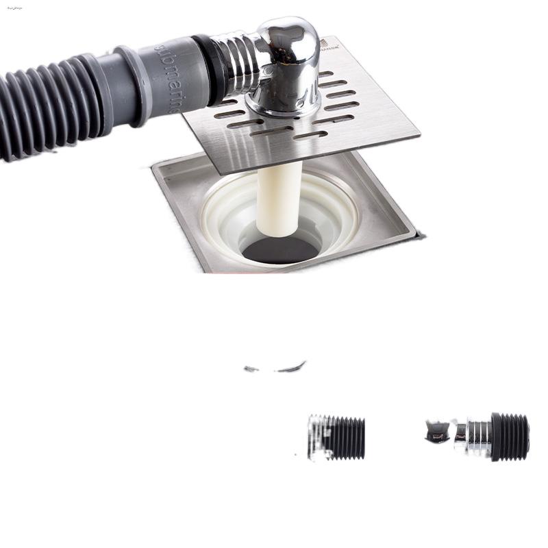 Washing machine floor drain cover plate square downpipe special joint