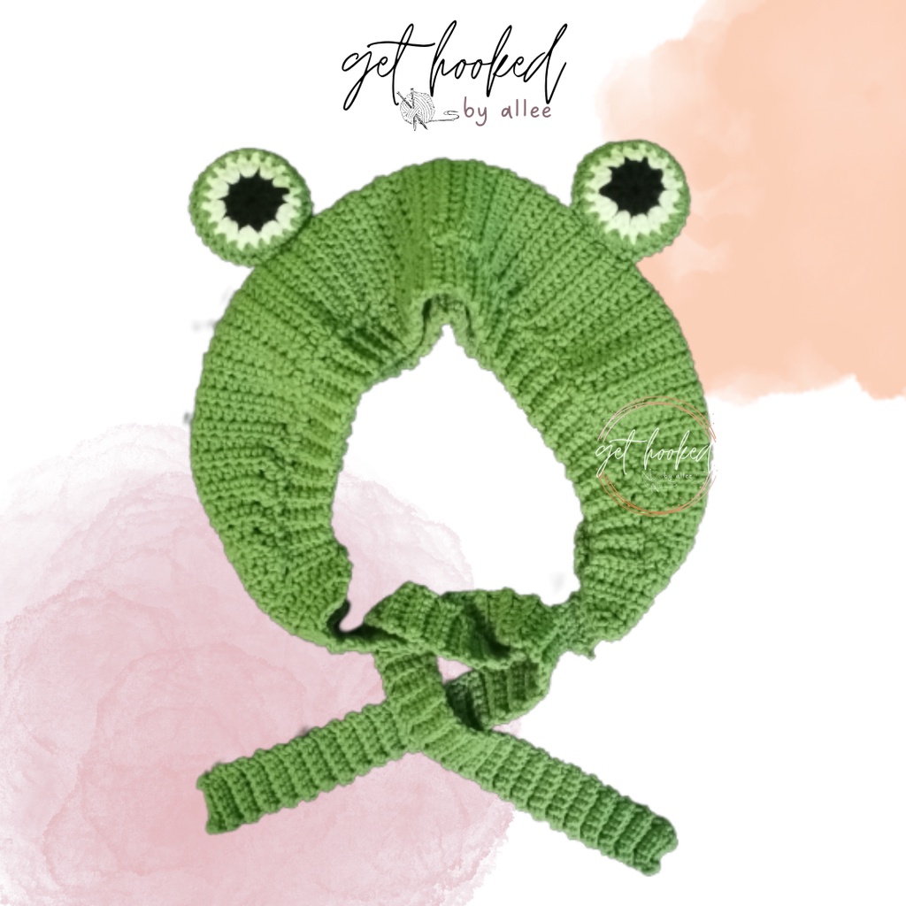 Crochet Earmuffs Handmade (Frog Earmuffs, Bear Earmuffs) Shopee