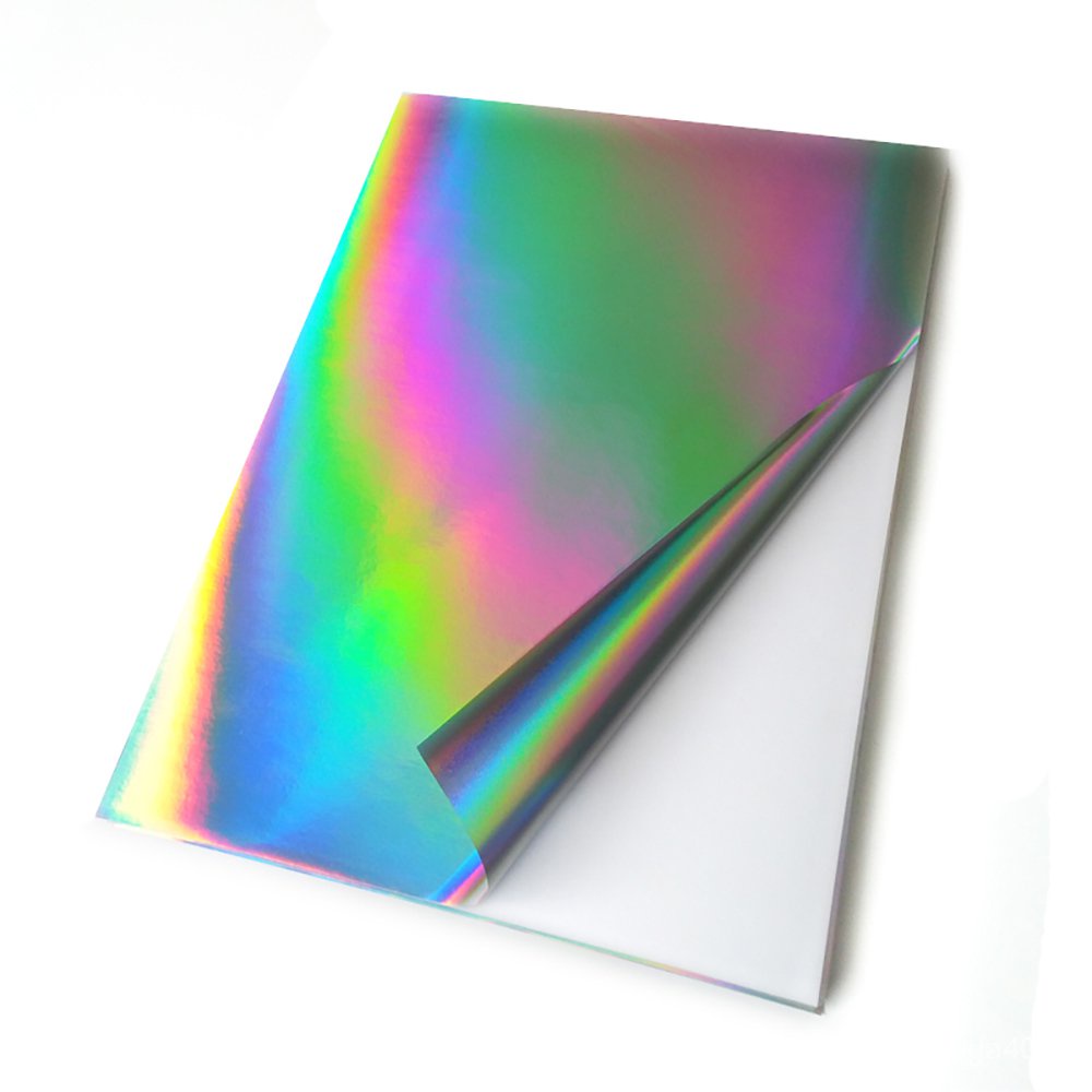 20 Sheets Holographic Sticker Paper A4 Printable Vinyl Sticker Paper