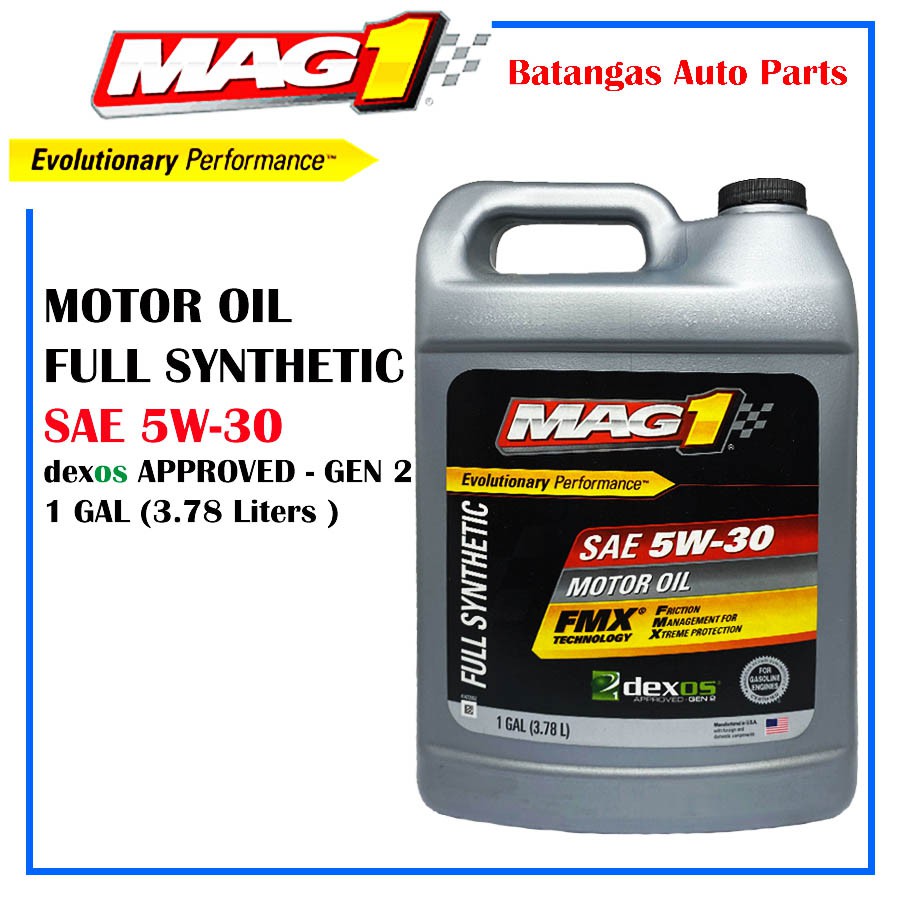 MAG1 SAE 5W30 Full Synthetic Motor Oil Dexos Approved Gen 2 1GALLON