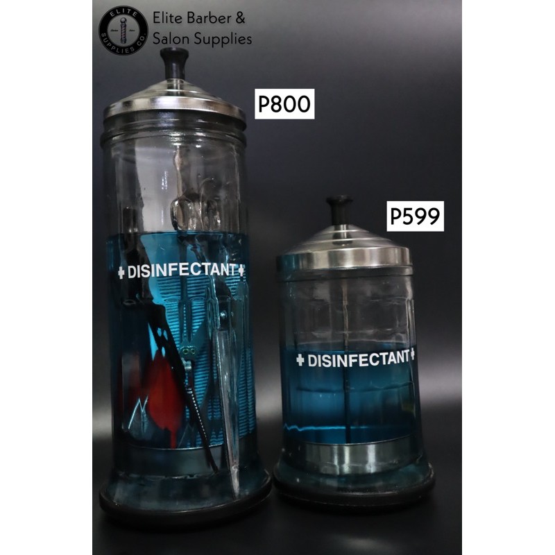 Disinfecting Jar Sanitizing Jar Barber Elite Salon Supplies tools