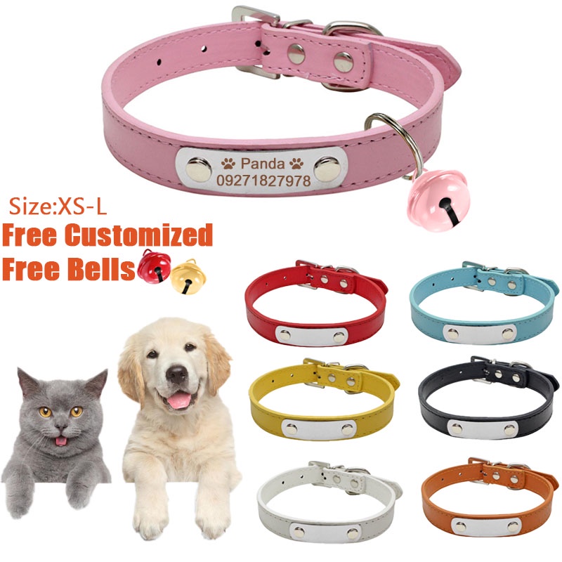 Free Customized Pet Collar Dog Collar Cat Collar Dog Necklace Pet