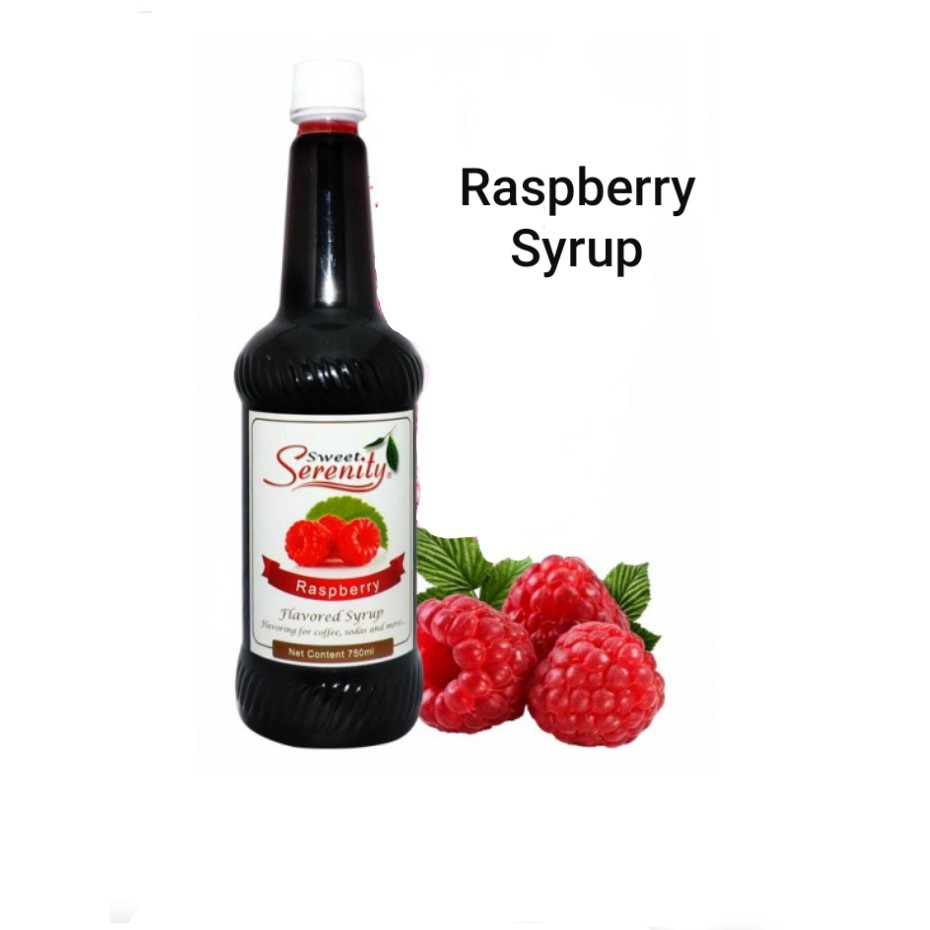 Raspberry Syrup 750ml Sweet Serenity flavor syrup for drinks Shopee