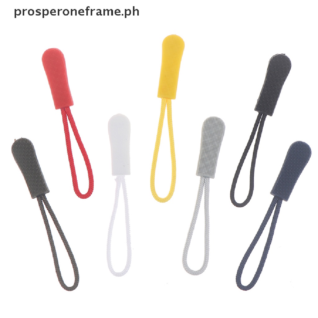 prosperoneframe 20Pcs Zipper Pulls Replacement Backpack Clothes Zip Cord Puller Slider Outdoor