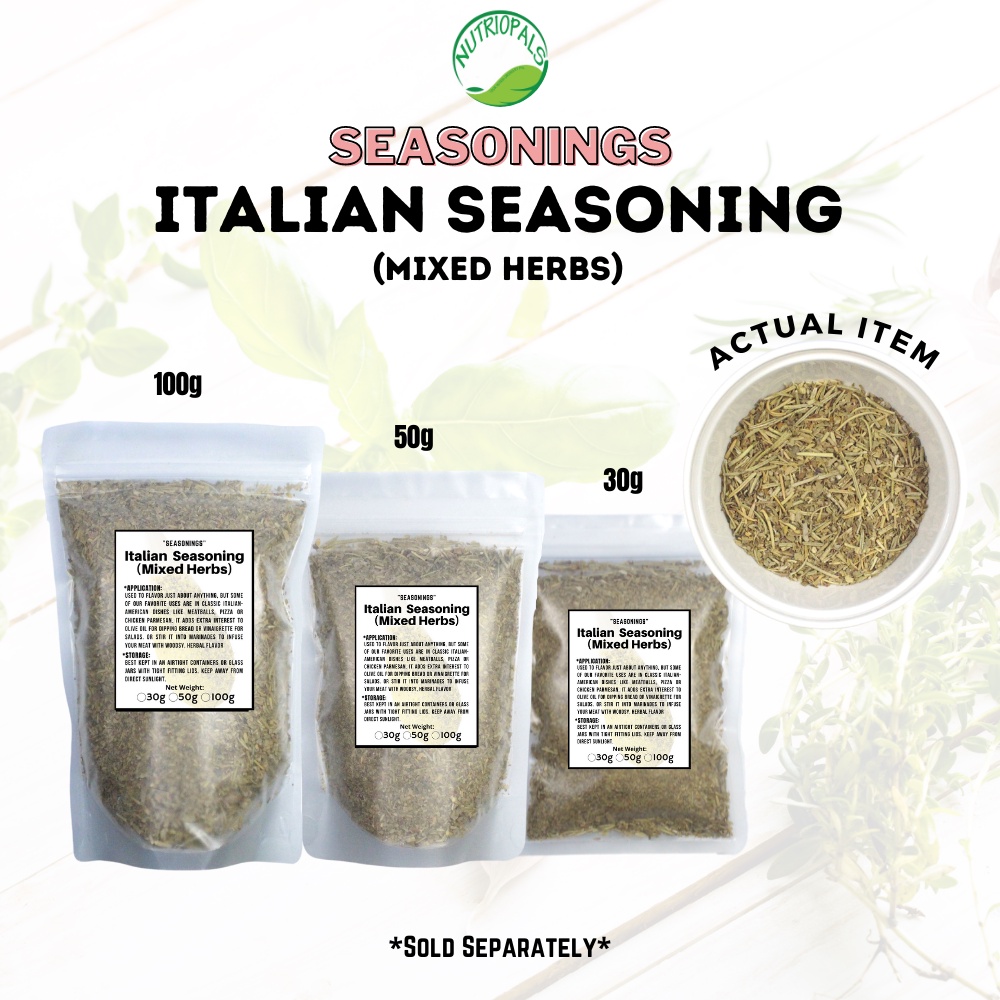 ITALIAN SEASONING MIXED HERBS (Herbs, Spices and Seasonings) ZIPLOCK