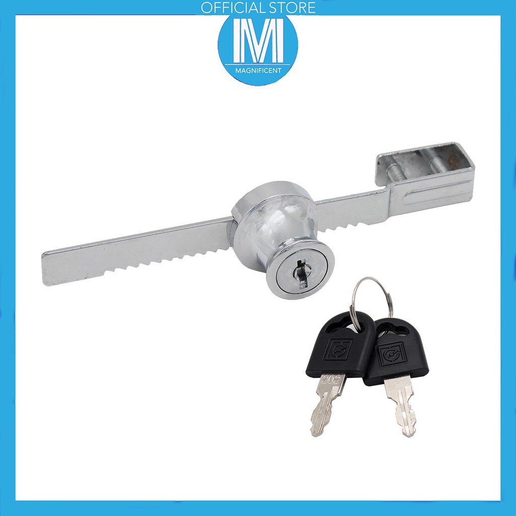 Sliding Glass Door Lock for Glass Display Chrome Plated