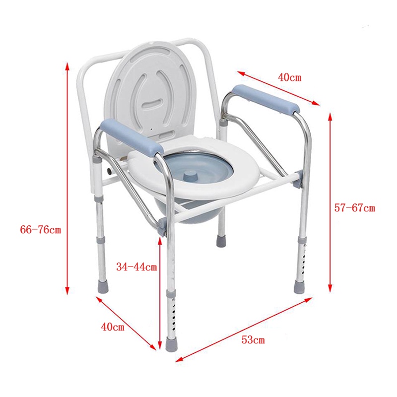 folding commode chair multifunctional elderly commode chair foldable