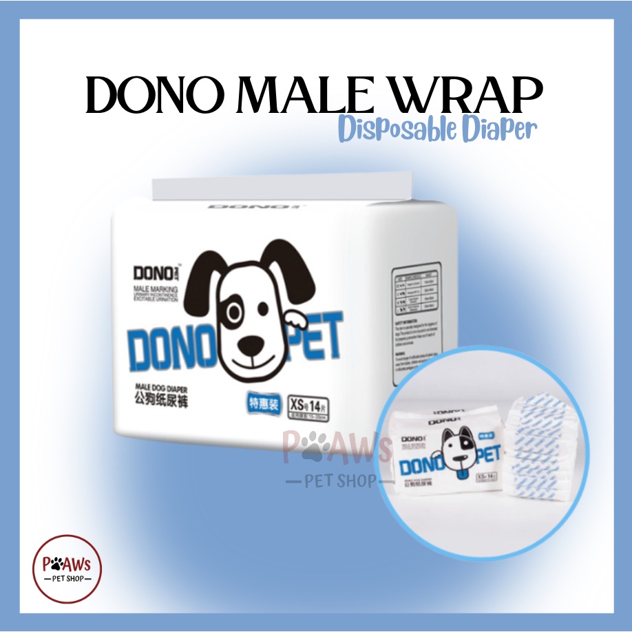Dono Disposable Male Dog Diapers Shopee Philippines