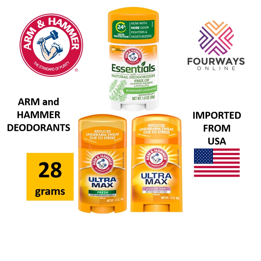 Arm and Hammer Deodorants 28g Shopee Philippines