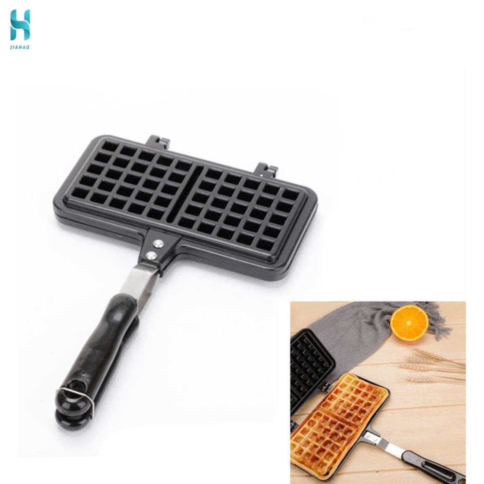 JH Rectangle Shape Nonstick Metal Waffle Maker Pan Tool COD Shopee