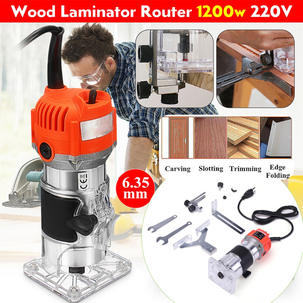 【HaiL】220V/110 2800W 350001RPM Electric Laminate Edge Trimmer Mini Wood