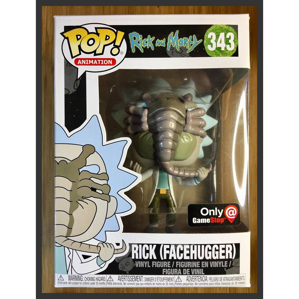 Funko POP! Rick & Morty Rick with Facehugger Exclusive Shopee