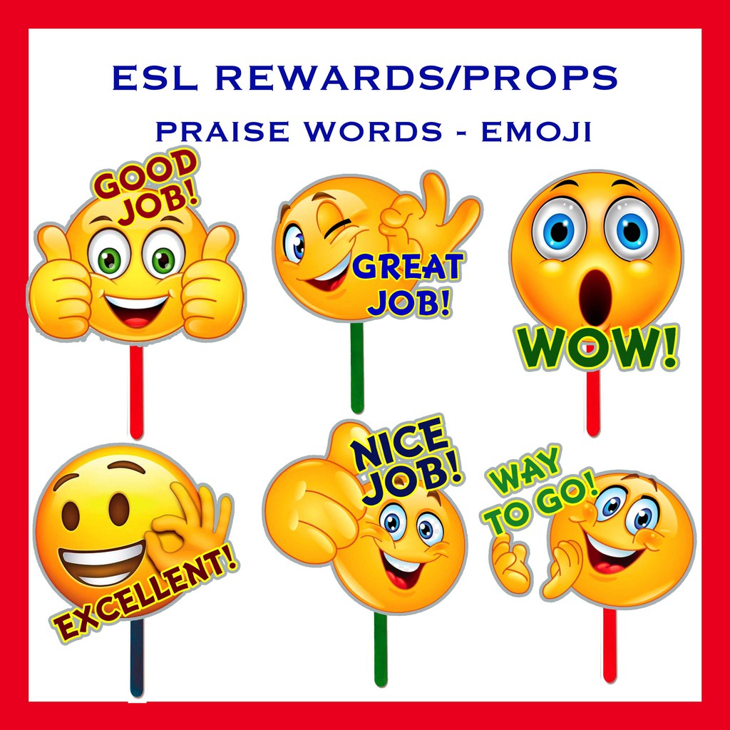 ESL Rewards/Props Praise Words Emoji Shopee Philippines