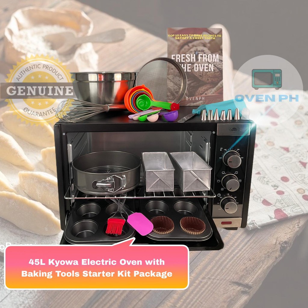 45L Kyowa Electric Oven with Free Baking Starter Kit Package Shopee