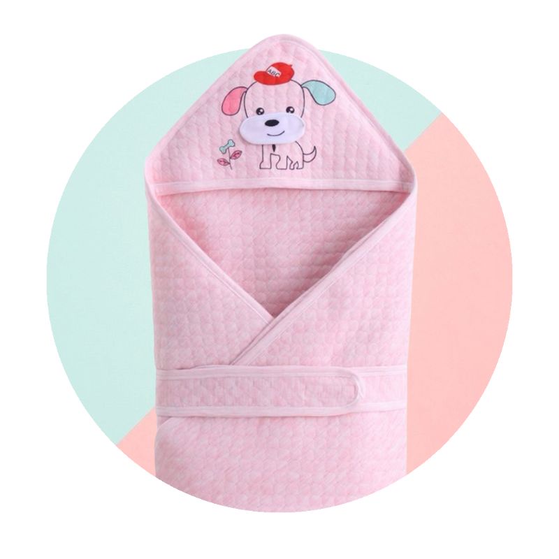Baby Hooded Blanket Premium Receiving Blanket Thick Hooded Swaddle