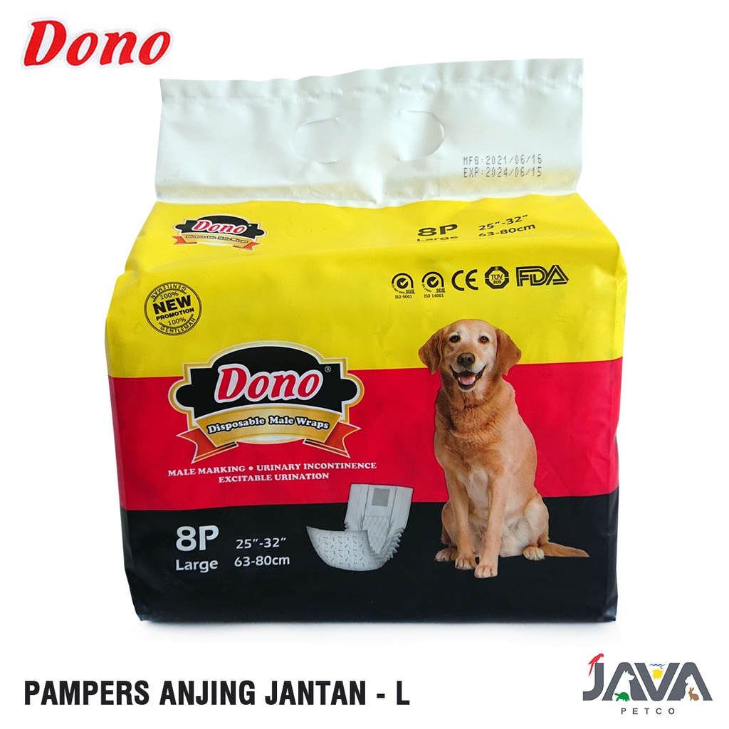 Dog Pampers/Male Dog Diapers L Male Disposable Diapers Shopee