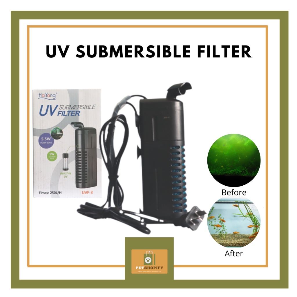 UV SUBMERSIBLE FILTER (AQUARIUM FILTER) Shopee Philippines