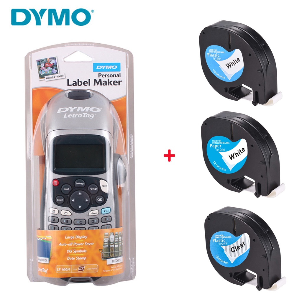 (with 3 tape)DYMO LT100h handheld label maker printer for DYMO