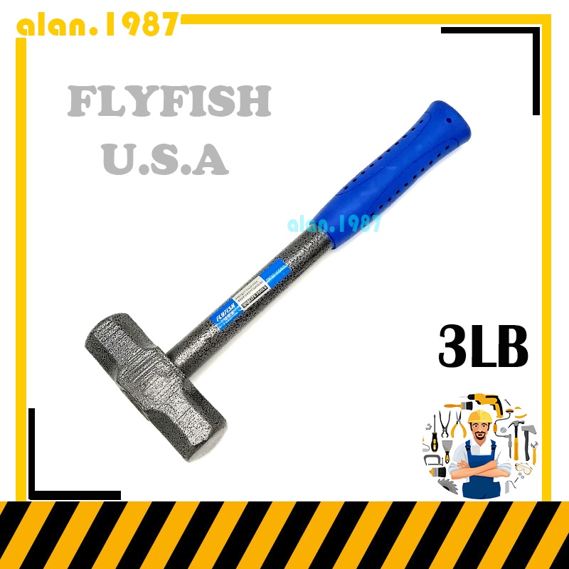 Octagonal sledgehammer, onepiece sledgehammer, integrated hammer for