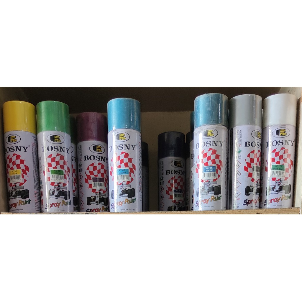 Bosny Acrylic Spray Paint Quick Dry & Hi Gloss 40 To 70 Regular (Sold