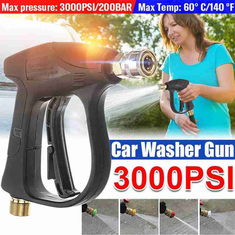 3000 PSI High Pressure Car Washer Gun Washer Gun with 5 Nozzles for Car
