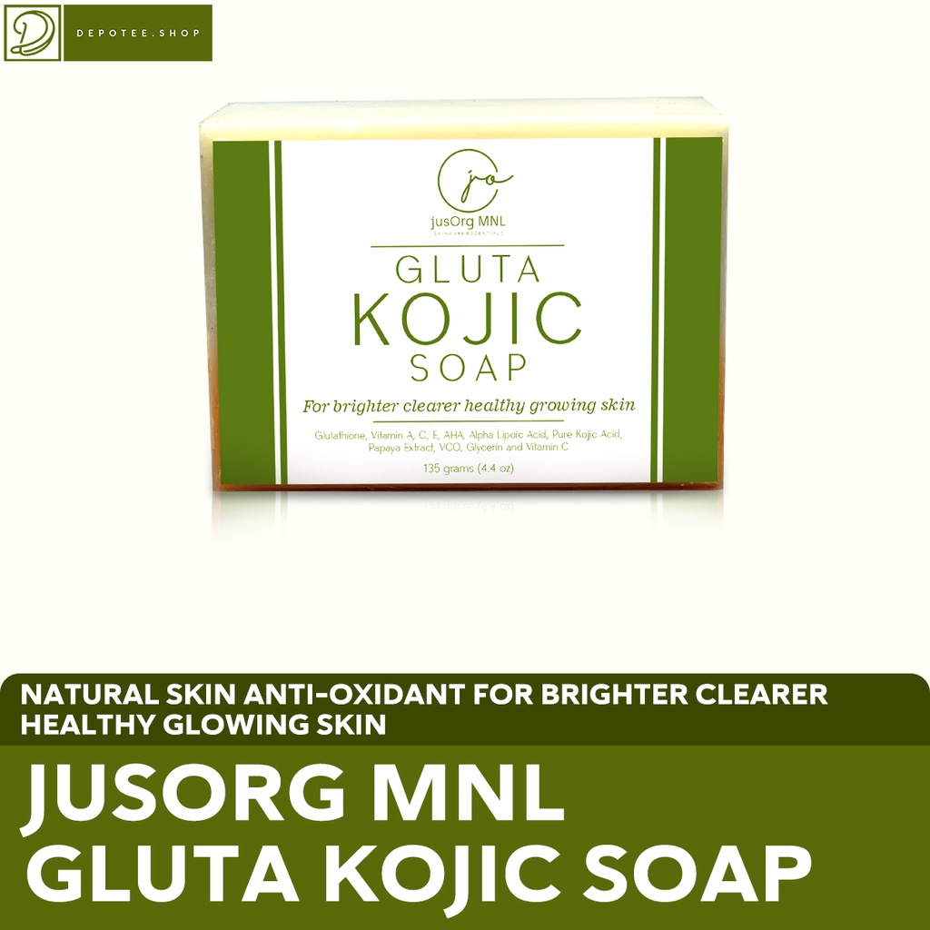 Gluta Kojic Soap Natural Skin Brightening Dark Spots