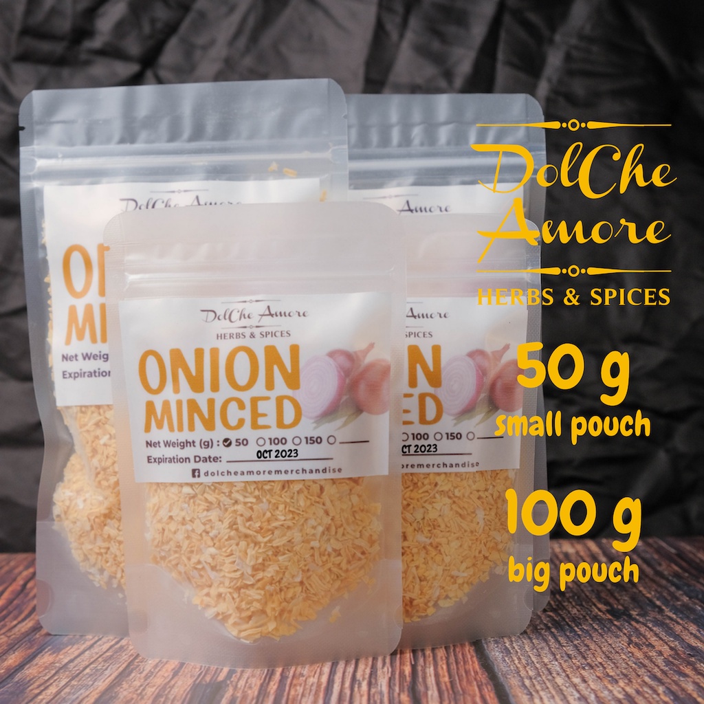 Onion Minced in Ziplock Resealable Pouches Herbs and Spices Seasoning Shopee Philippines