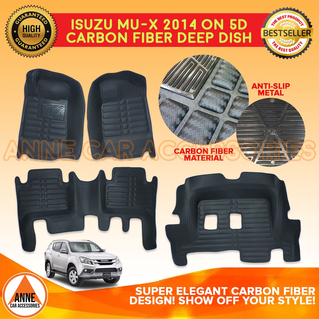 5D / TPE / 5D Diamond Car Deep Dish Matting for Isuzu MUX/MUX 2014