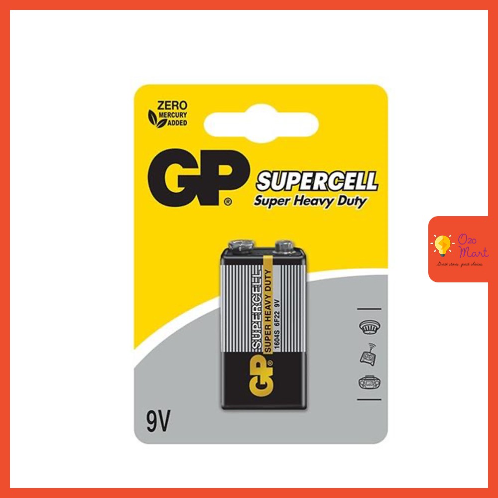 GP Supercell Heavy Duty 9V Battery (1 pcs) Shopee Philippines