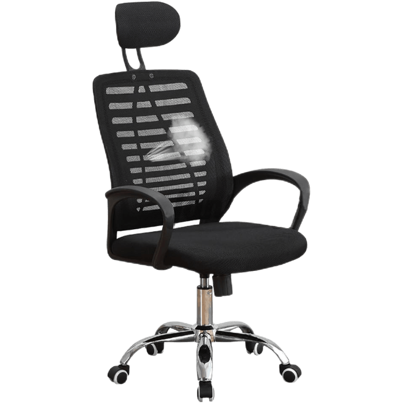 【On Hand】Office Chair with Headrest Mesh Computer Chair Home Swivel