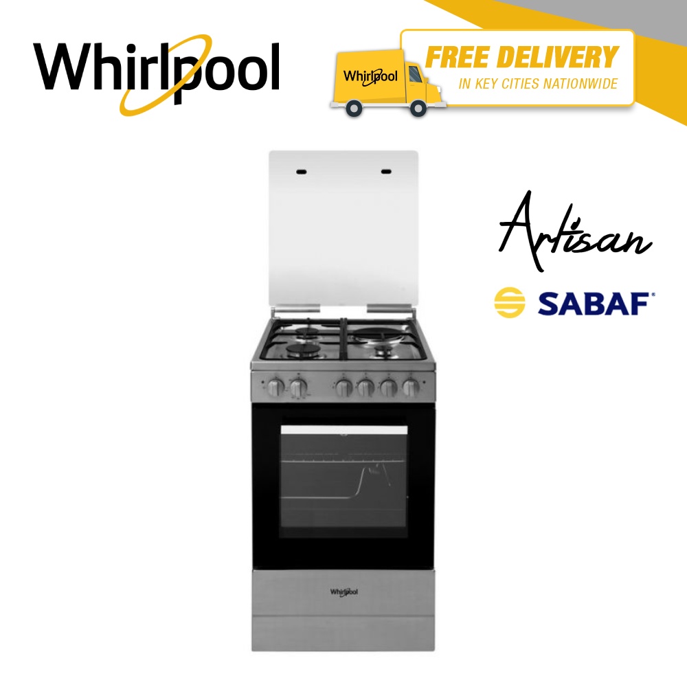 Whirlpool 50 cm 3 Gas Burners +1 Electric Hot Plate Cooking Range